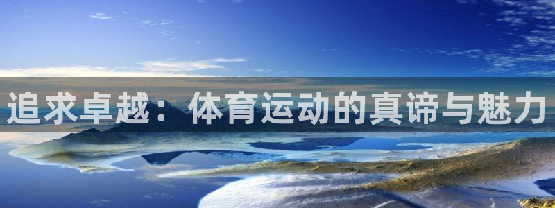 yy易游官方正版app娱乐代理怎么样：追求卓越：体育运动的真