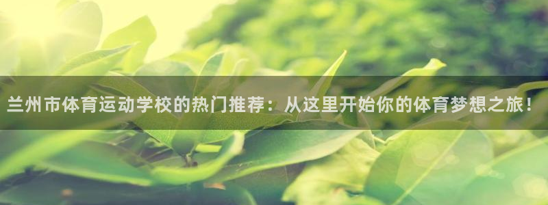 yy易游体育电竞登录不上去：兰州市体育运动学校的热门推荐：从